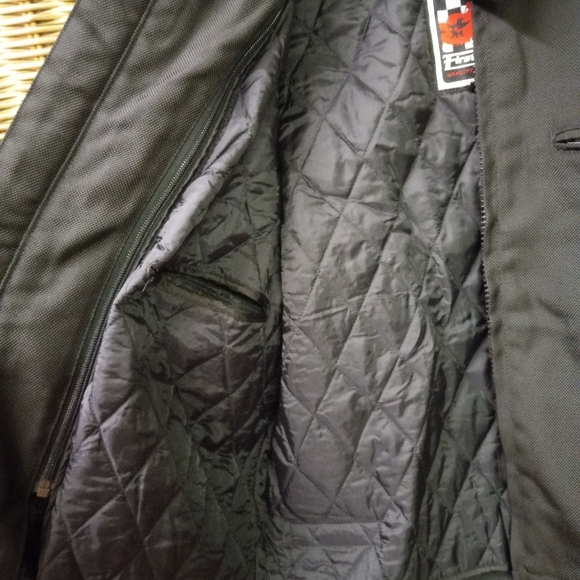 1st Racing Motorcycle Jacket Black, Reflectors, Backpack, Removable Vest Sz Sm - Picture 6 of 13